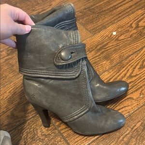 FRYE AND CO. Gray Heeled Boots with Stiletto Heel